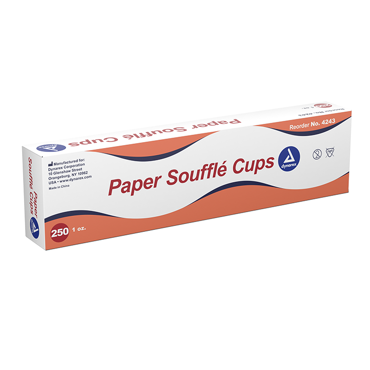 Vasitos de papel para soufflé Dynarex
