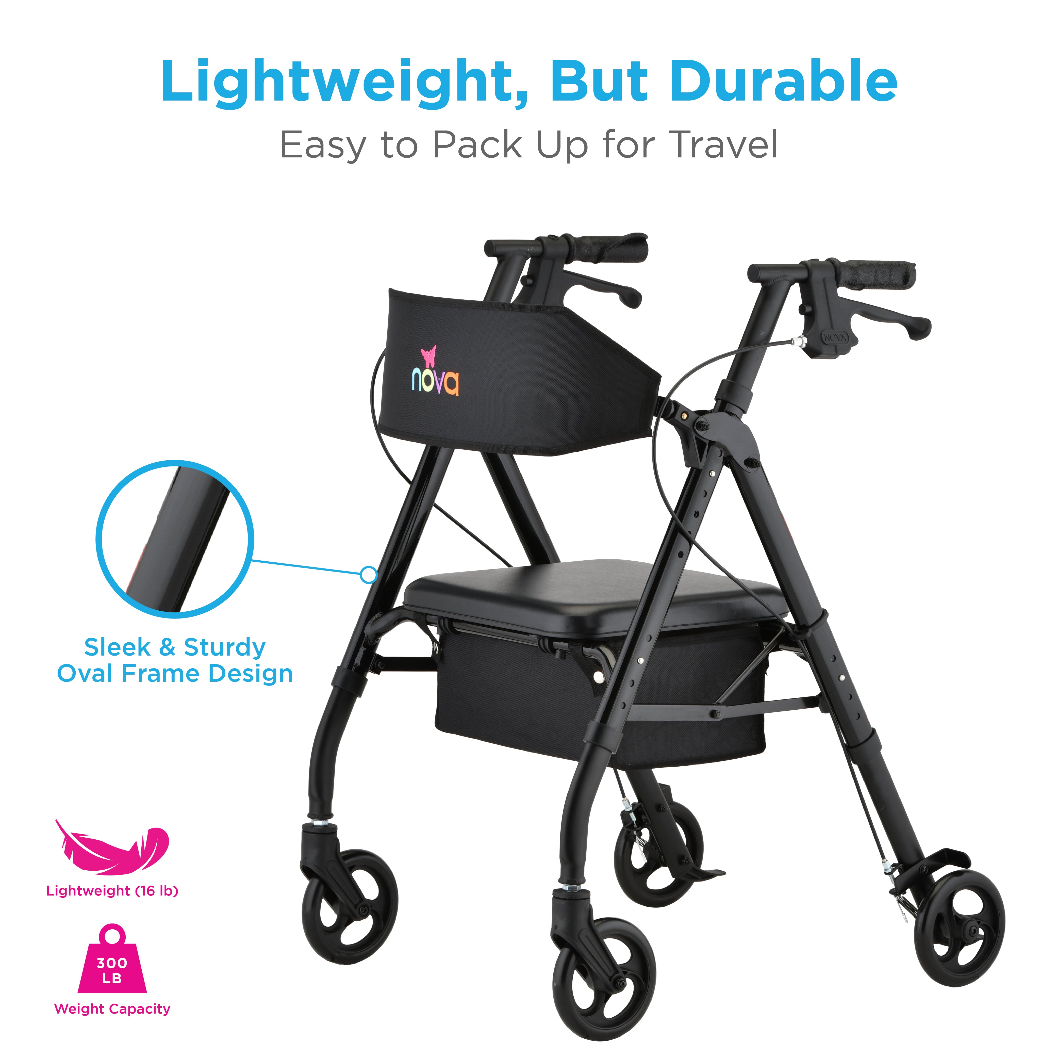 NOVA rollator-with-seat