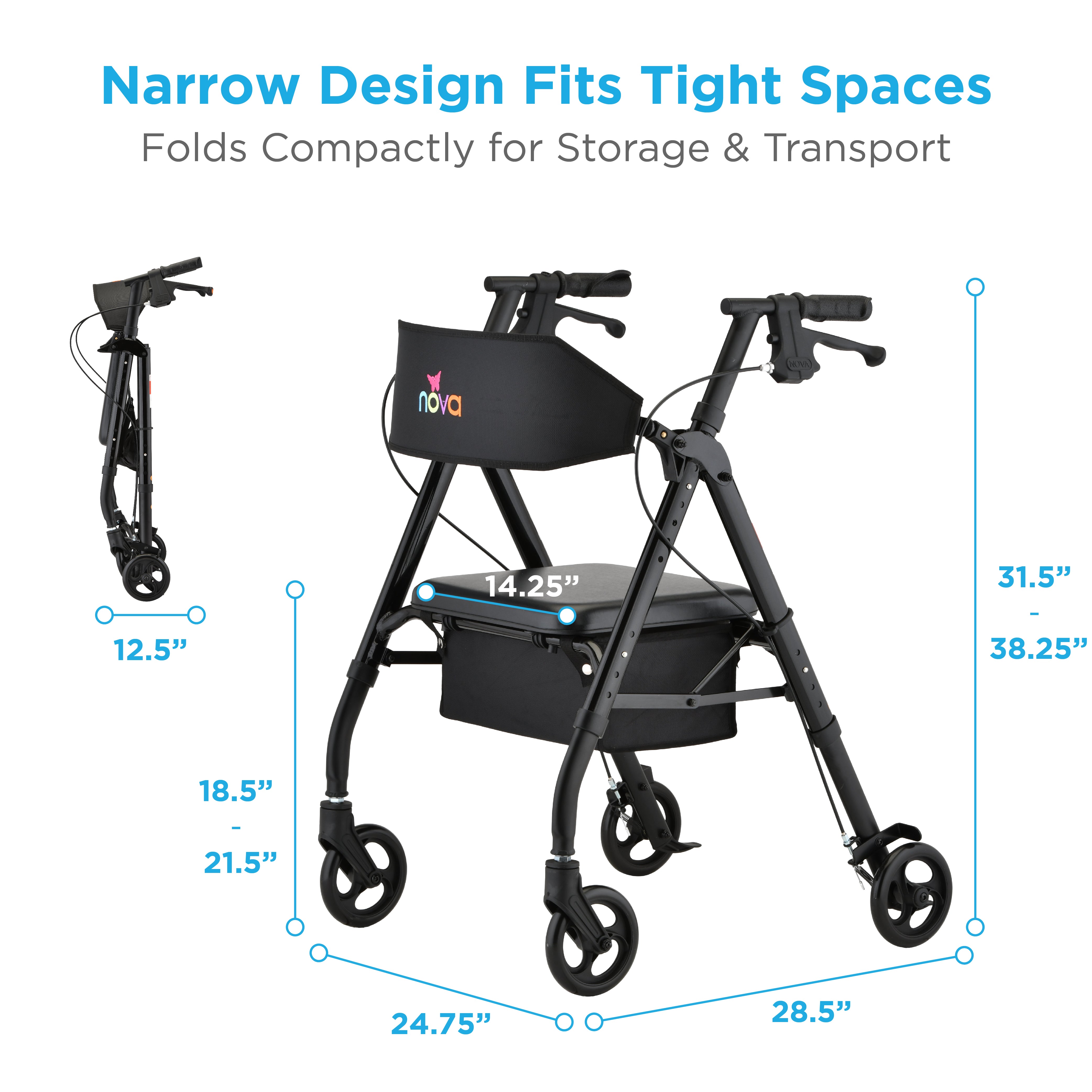 NOVA travel-rollator for seniors