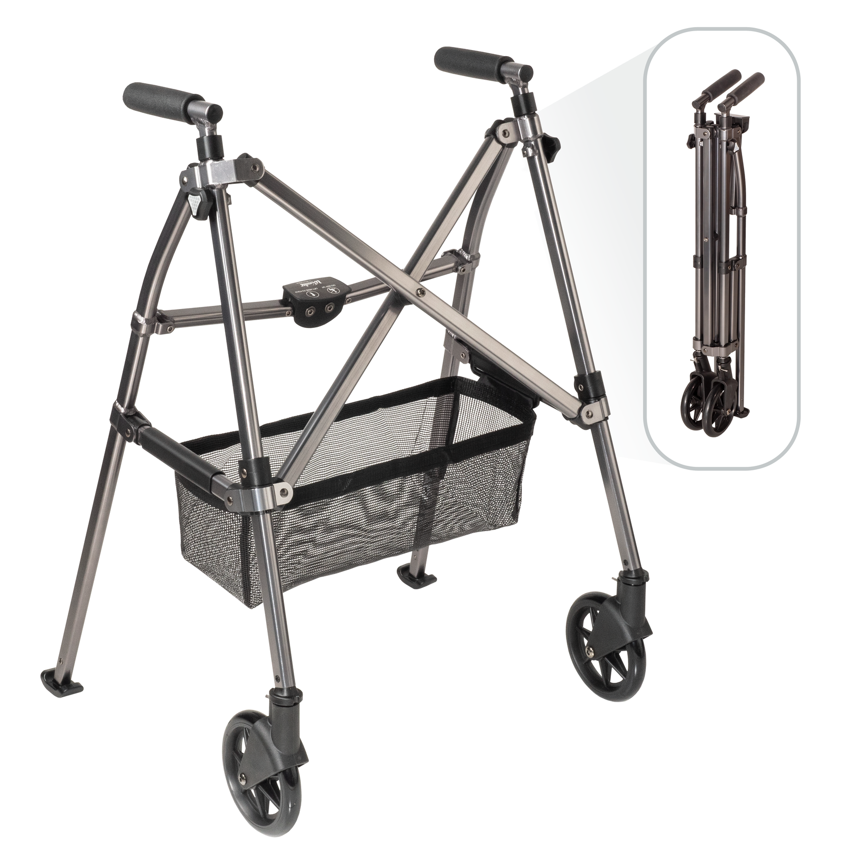 Stander Ez Fold-n-Go Walker Desert Sand | Lightweight Foldable