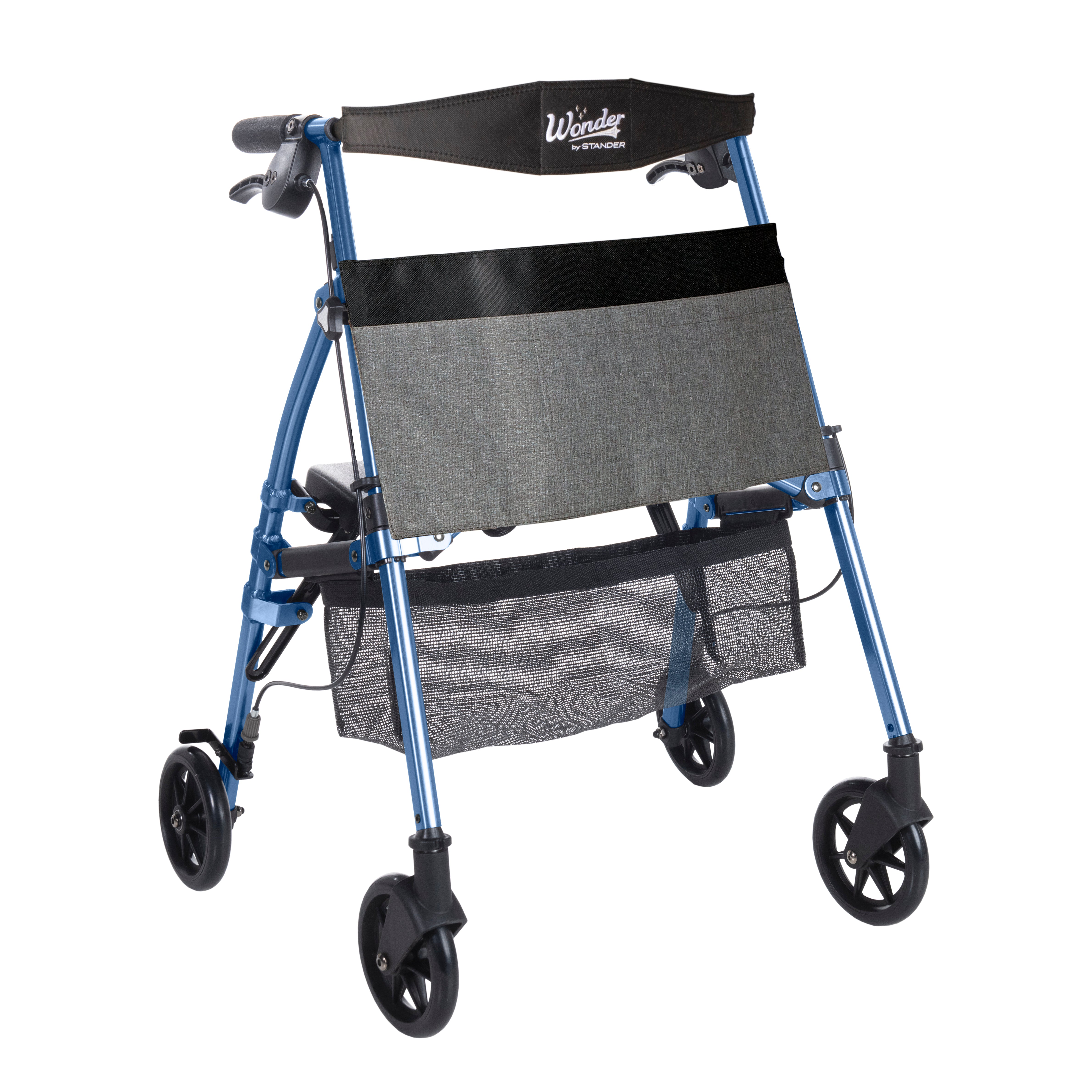 Wonder Rollator Plus Micro - Lightweight Mobility Aid with Ergonomic Design for Enhanced Stability and Comfort. Perfect for Seniors and Active Lifestyles!