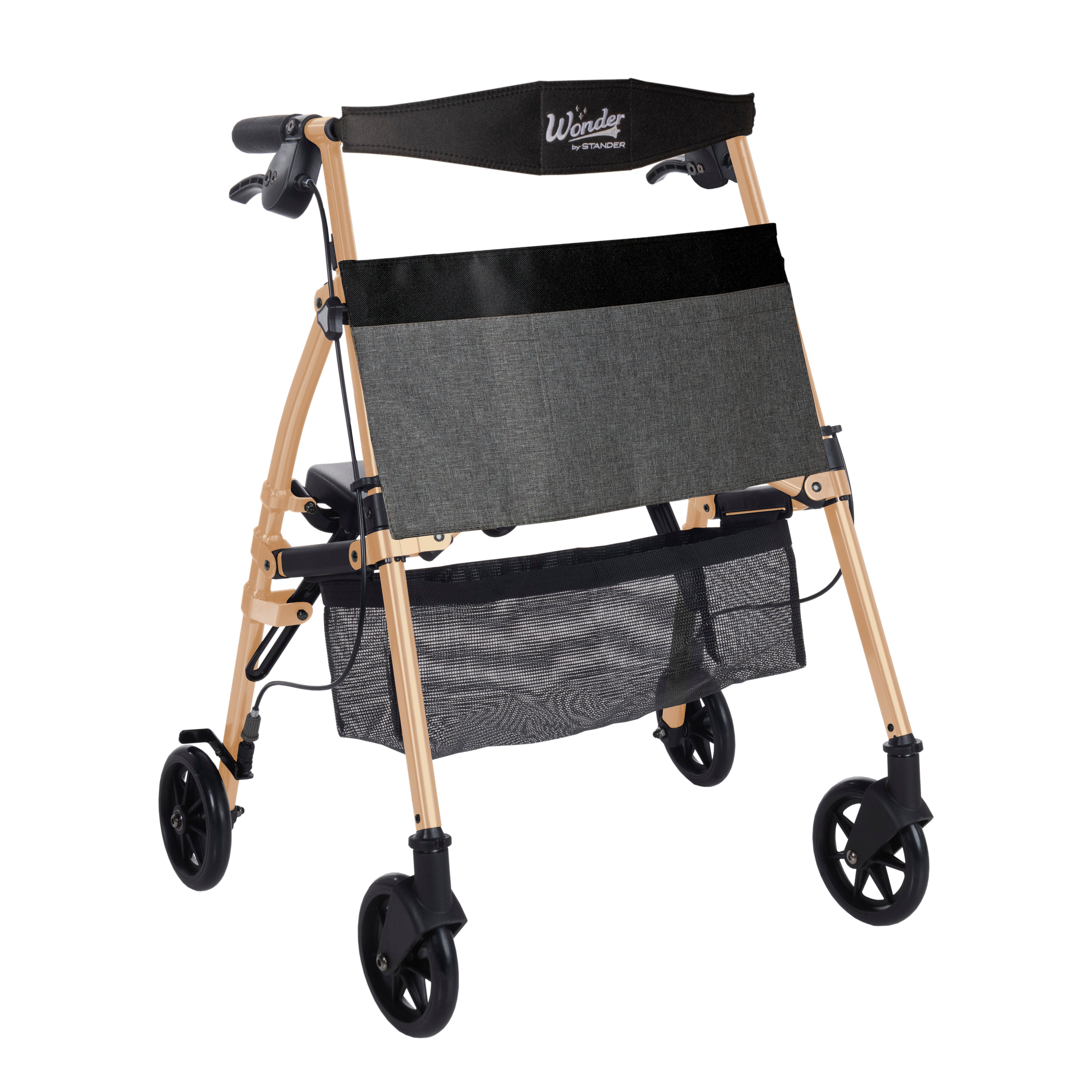 Wonder Rollator Plus Micro - Lightweight Mobility Aid with Ergonomic Design for Enhanced Stability and Comfort. Perfect for Seniors and Active Lifestyles!