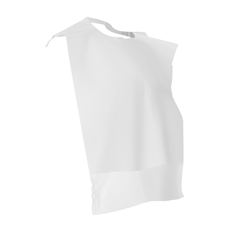 Dynarex Polyethylene Bibs Crumb Catch 3" Pocket