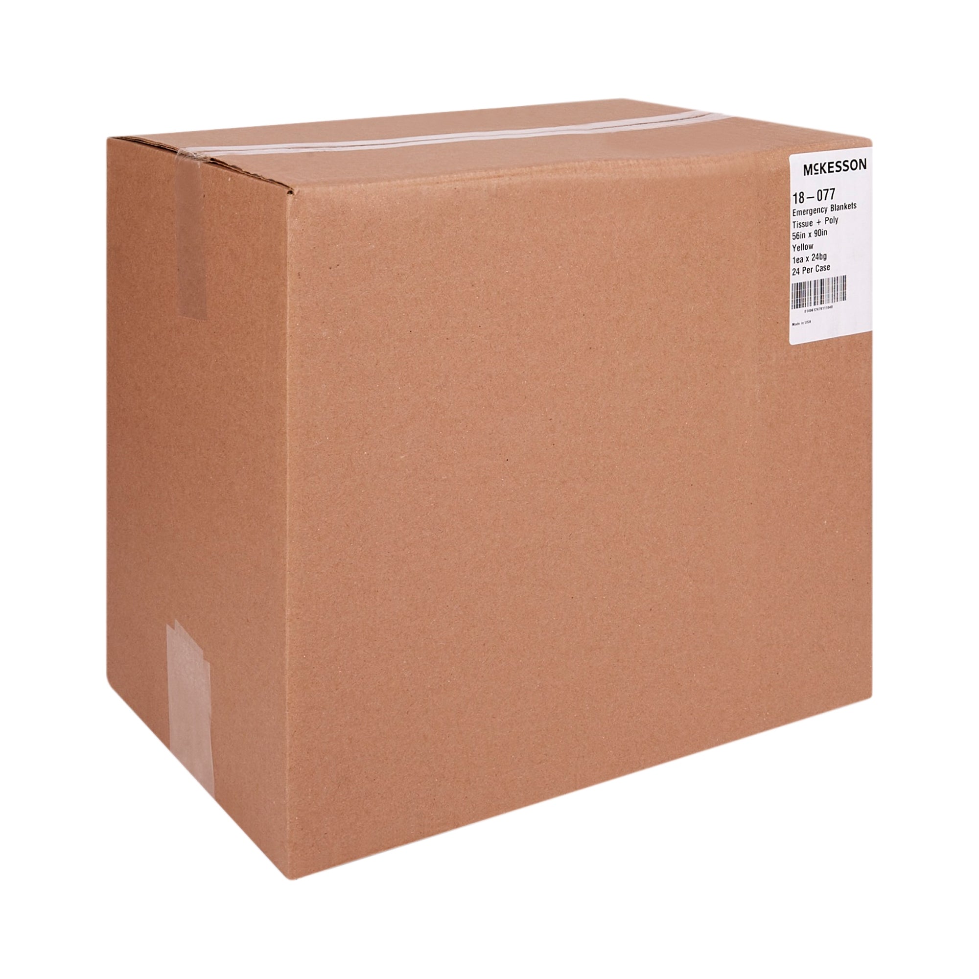 Rescue Blanket McKesson 56 W X 90 L Inch Tissue / Poly Laminate 0.67 lbs., Packaging Type- Each