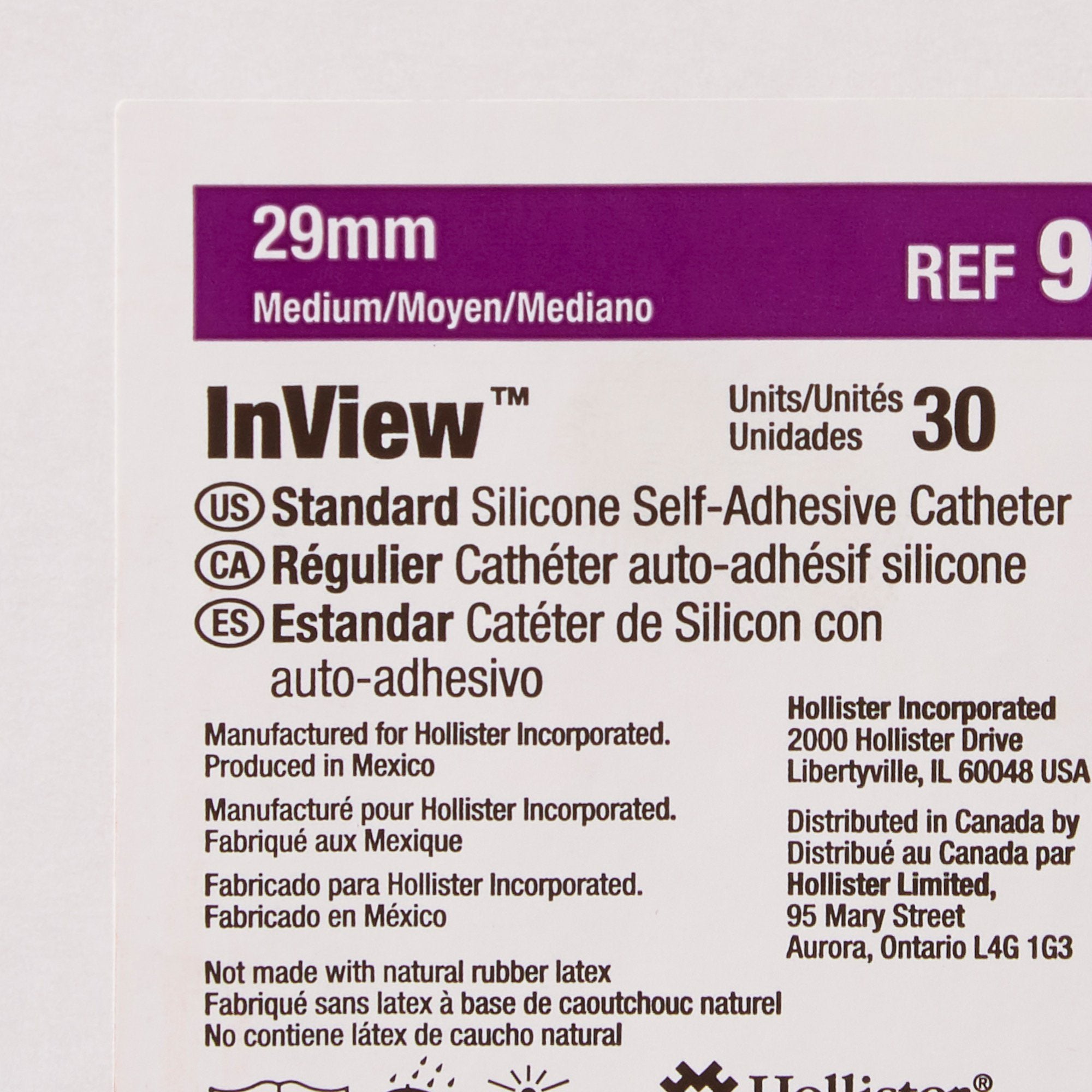 Male External Catheter InView Self-Adhesive Silicone Medium,Packaging Type- Each