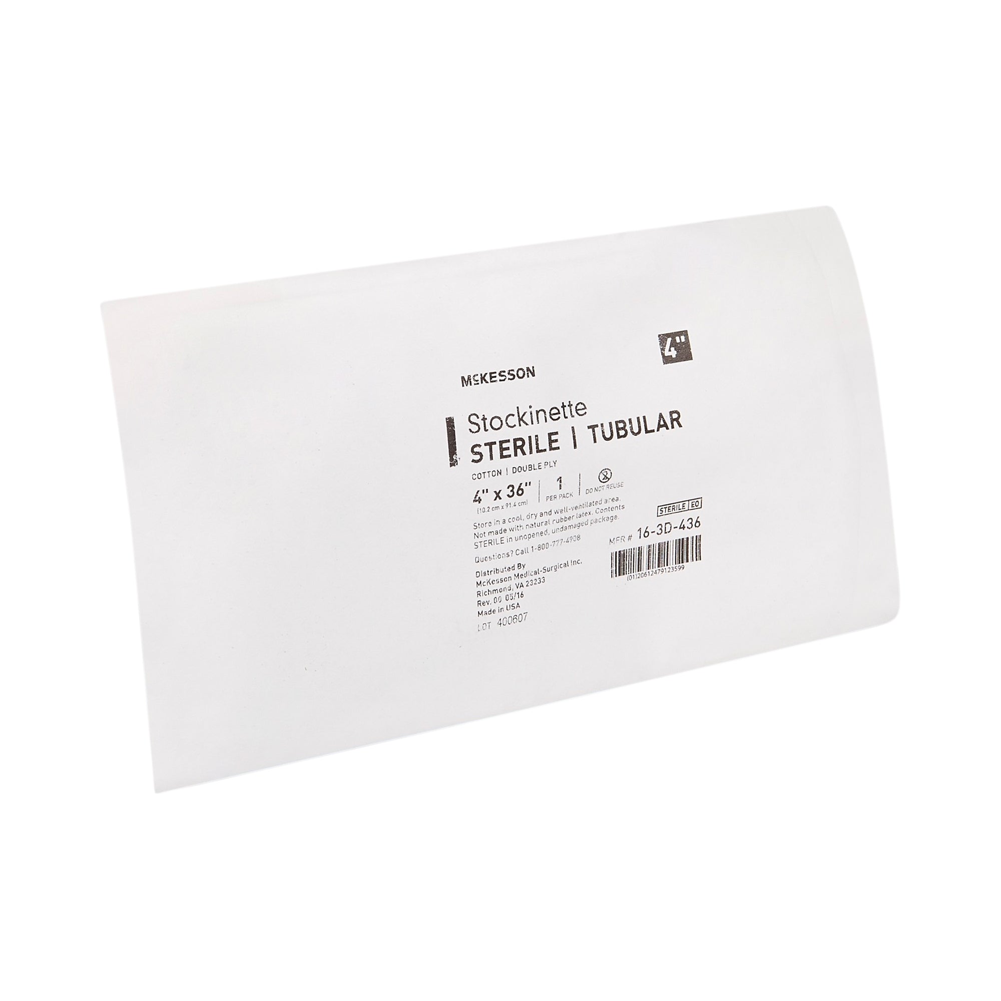 Surgical Stockinette Tubular McKesson 4 X 36 Inch Sterile, Packaging Type- Case