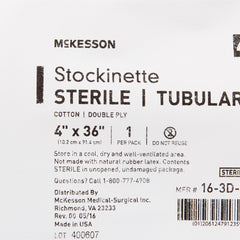 Surgical Stockinette Tubular McKesson 4 X 36 Inch Sterile, Packaging Type- Case