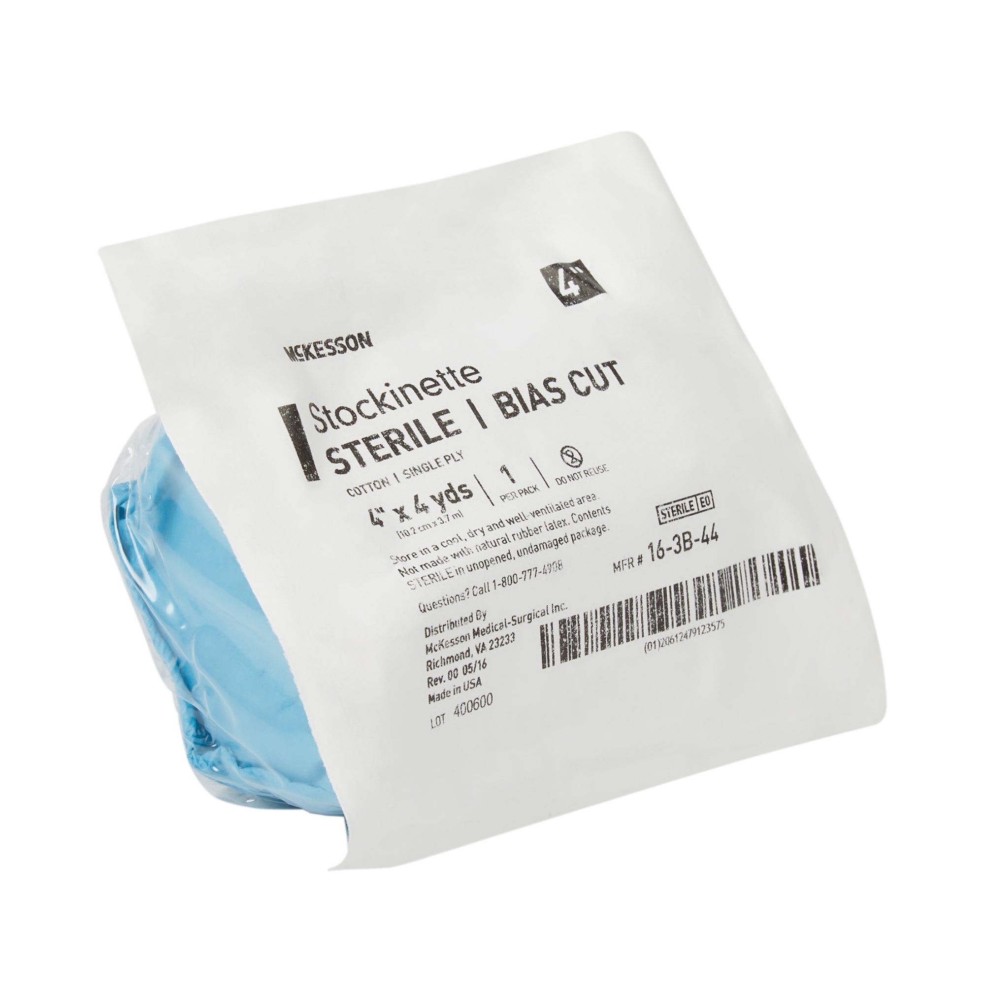Bias Cut Stockinette McKesson Cotton 4 Inch X 4 Yard Size 5 Beige Sterile, Packaging Type- Case
