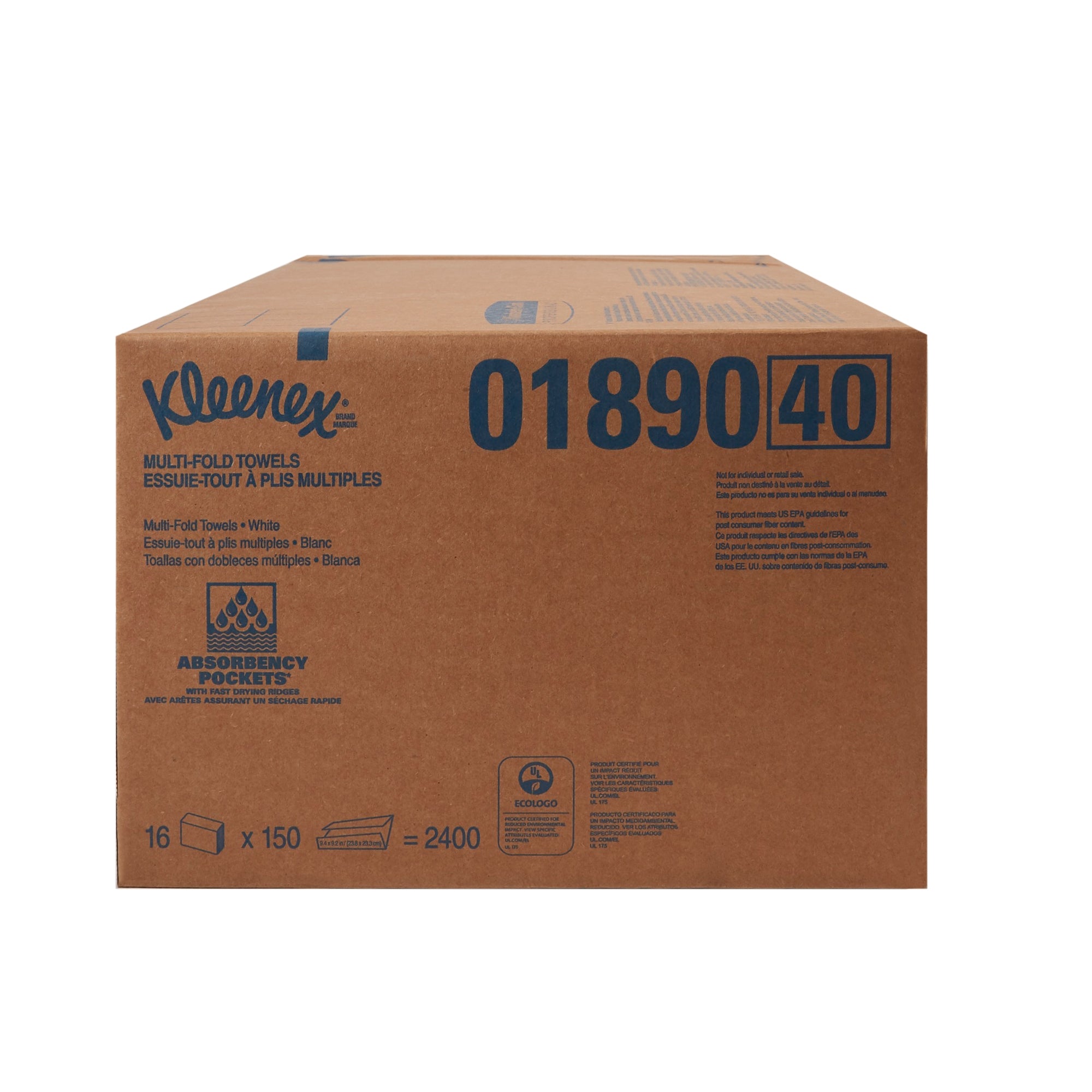 Paper Towel Kleenex Multi-Fold 9-3/10 X 9-2/5 Inch | 16PK/Case