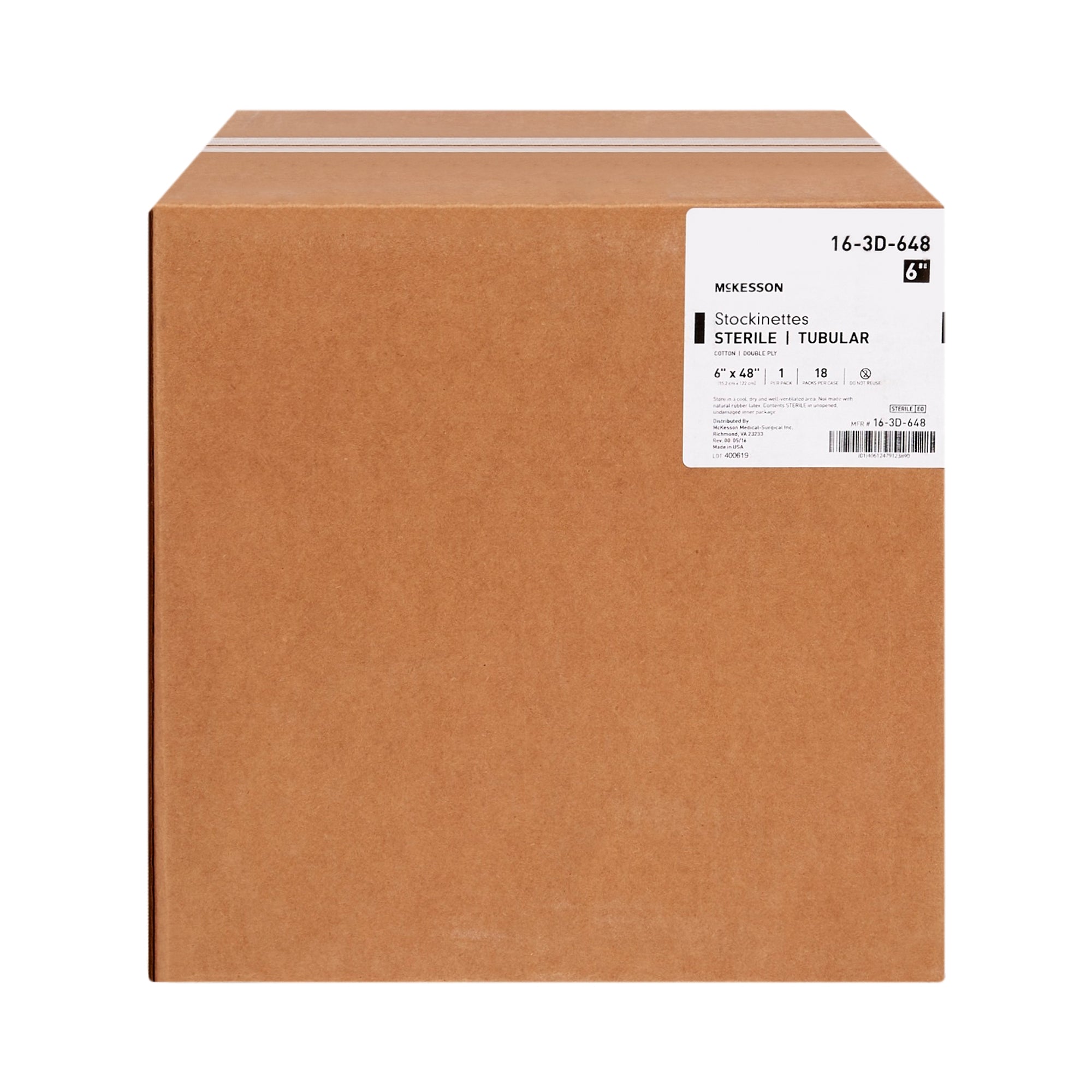 Surgical Stockinette Tubular McKesson 6 X 48 Inch Sterile, Packaging Type- Case