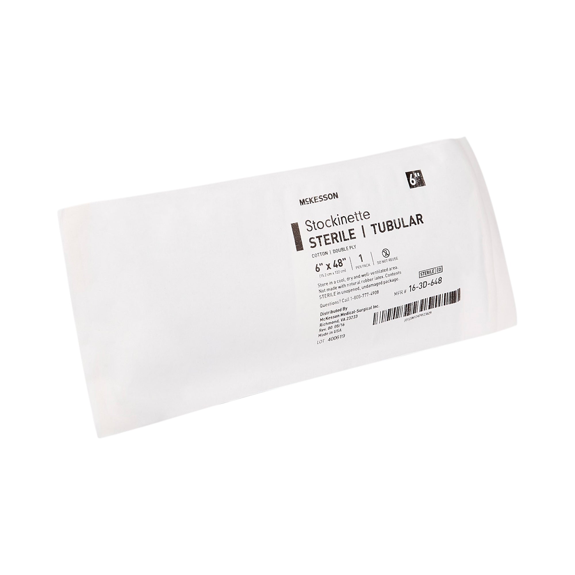 Surgical Stockinette Tubular McKesson 6 X 48 Inch Sterile, Packaging Type- Case