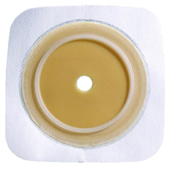 Ostomy Barrier Sur-Fit Natura Durahesive Trim to Fit, Extended Wear Adhesive Tape Borders 38 mm Flange Sur-Fit Natura System 4-1/2 X 4-1/2 Inch | 10/Box