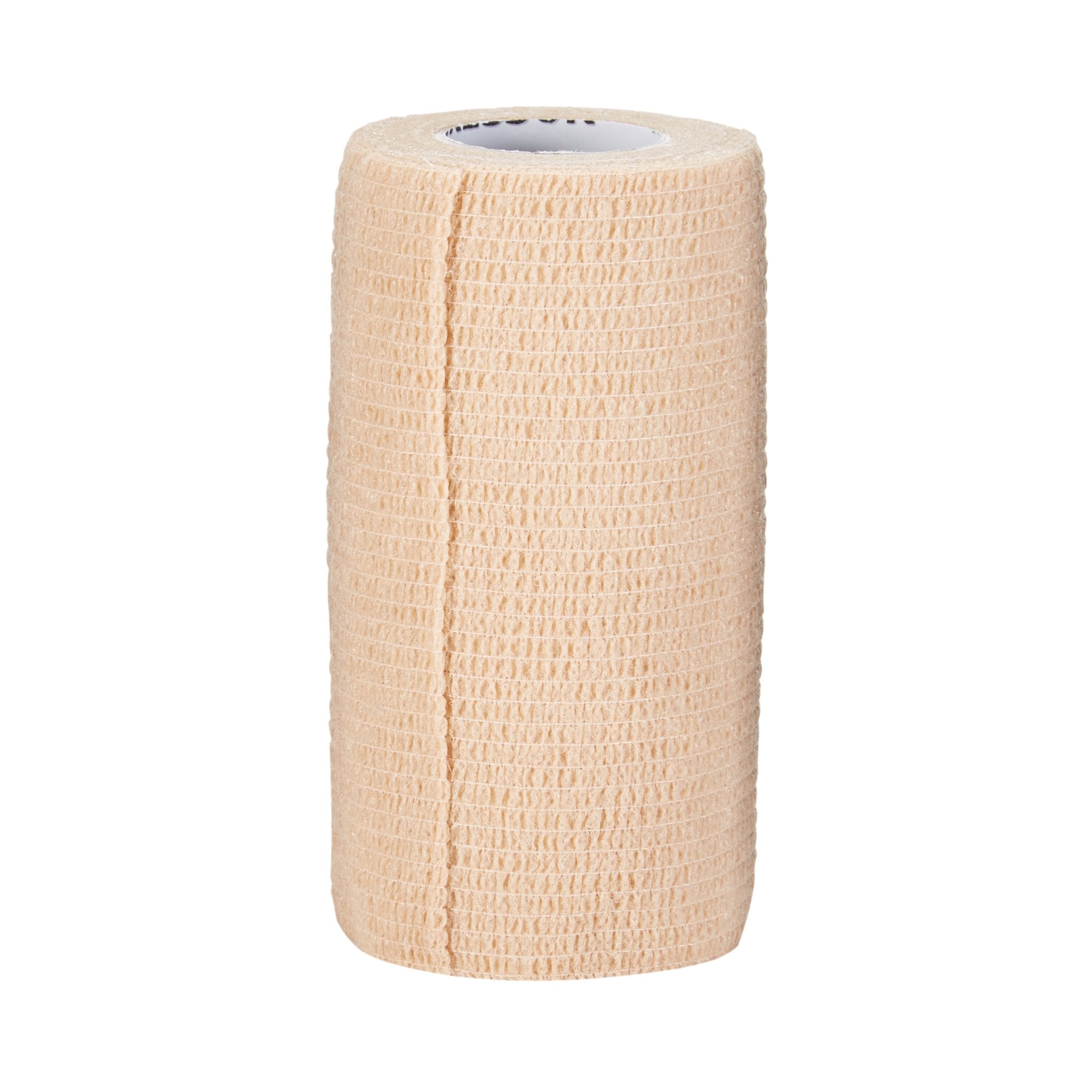 Cohesive Bandage McKesson 4 Inch X 5 Yard Self-adherent Closure Tan NonSterile Standard Compression, Packaging Type- Case