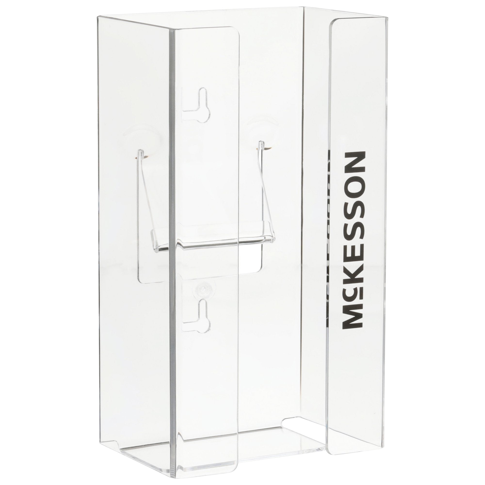 Glove Box Holder McKesson Horizontal or Vertical Mounted 1-Box Capacity Clear 4 X 5-1/2 X 10 Inch Plastic, Packaging Type- Case