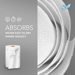 Paper Towel Scott Control Slimroll Hardwound Roll 8 Inch X 580 Foot | 6/Case