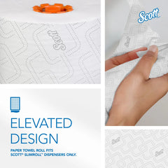 Paper Towel Scott Control Slimroll Hardwound Roll 8 Inch X 580 Foot | 6/Case