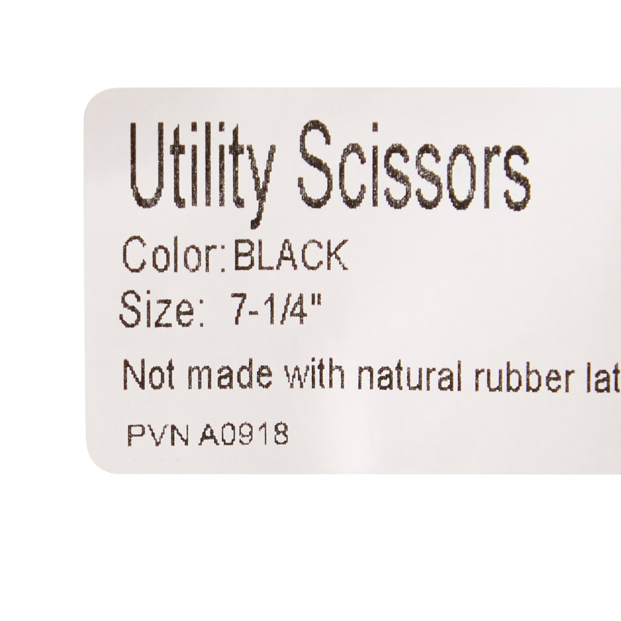 Utility Scissors McKesson 7-1/4 Inch Length Office Grade Stainless Steel / Plastic NonSterile Finger Ring Handle Angled Blunt Tip / Blunt Tip