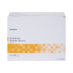 Medical Spoon McKesson Double Ended Tan Wood, Packaging Type- Case