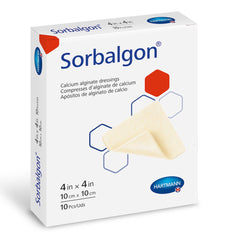 Hartmann Sorbalgon Calcium Alginate Dressing – 4 x 4 in Square, Sterile, Moderate-to-Heavy Exudate | HCPCS A6199