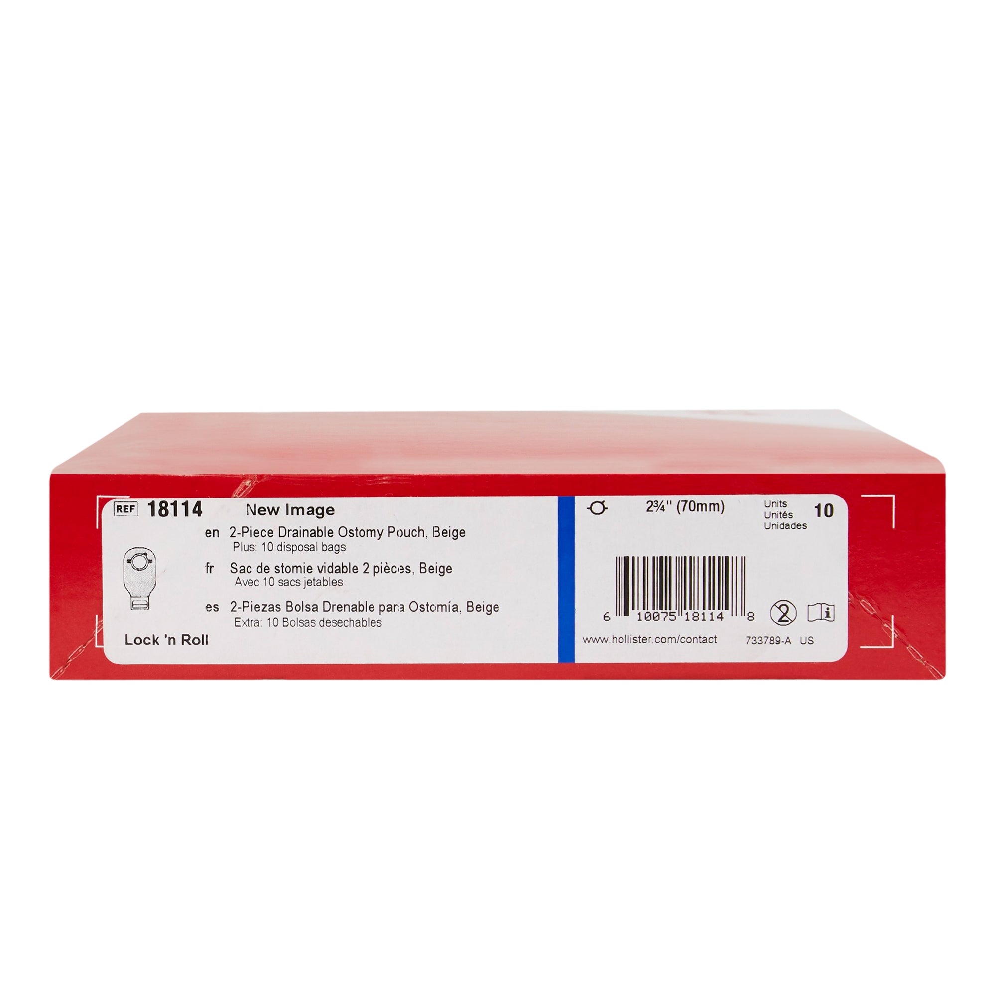 Colostomy Pouch New Image Two-Piece System 12 Inch Length Drainable,Packaging Type- Box