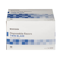 Personal Razor McKesson Single Edge Twin Blade NonSterile Disposable, Packaging Type- Case