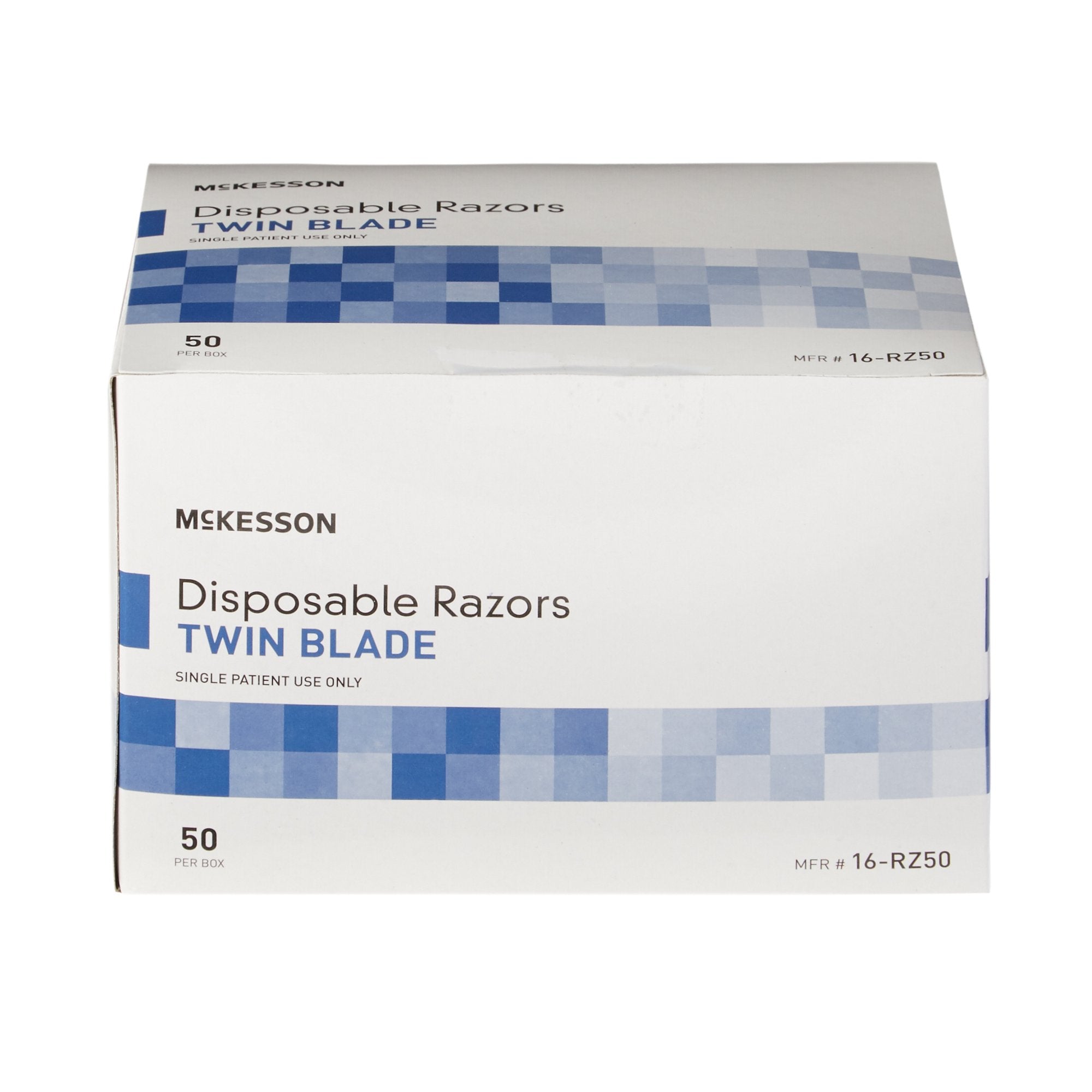Personal Razor McKesson Single Edge Twin Blade NonSterile Disposable, Packaging Type- Case