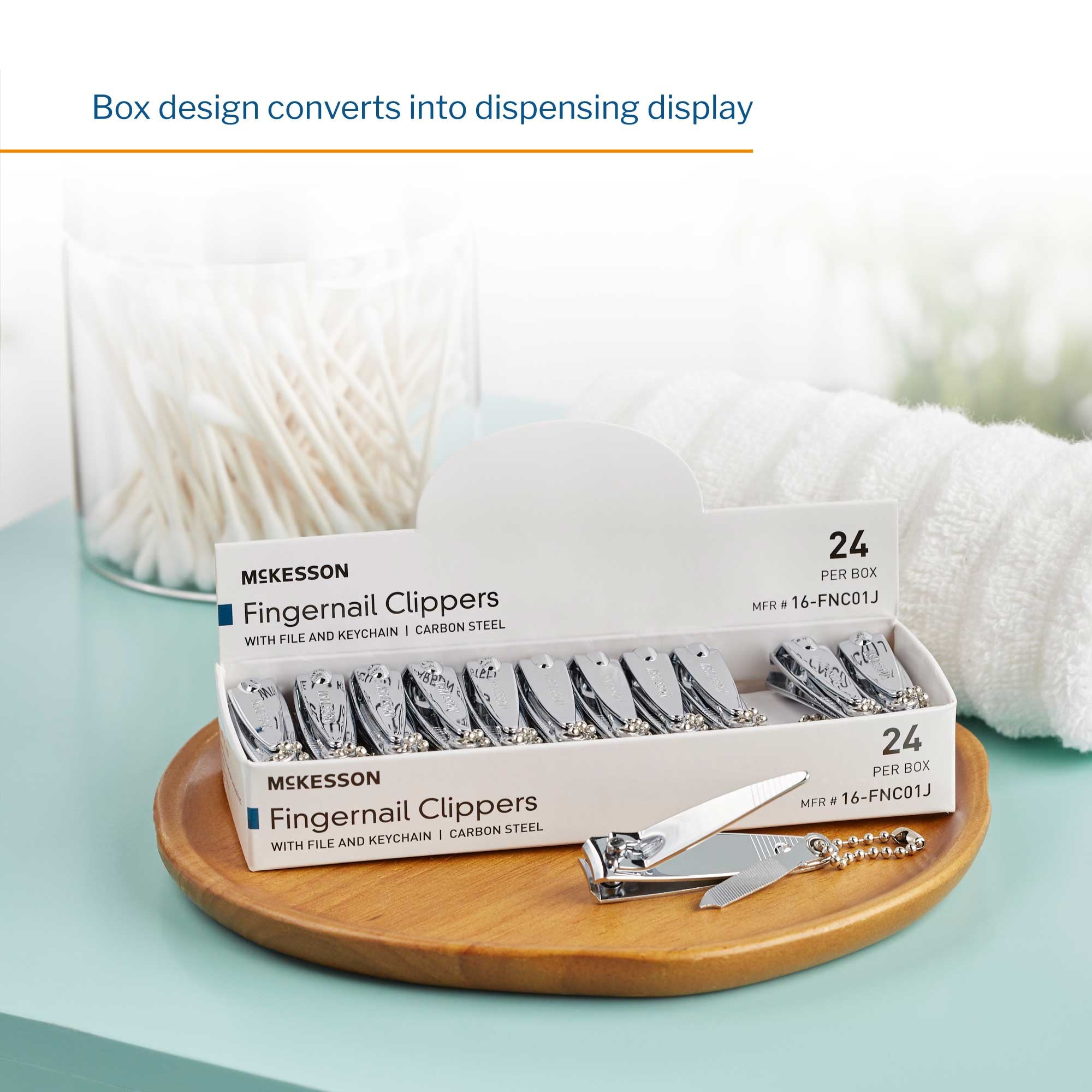 Fingernail Clippers McKesson Thumb Squeeze Lever, Packaging Type- Case