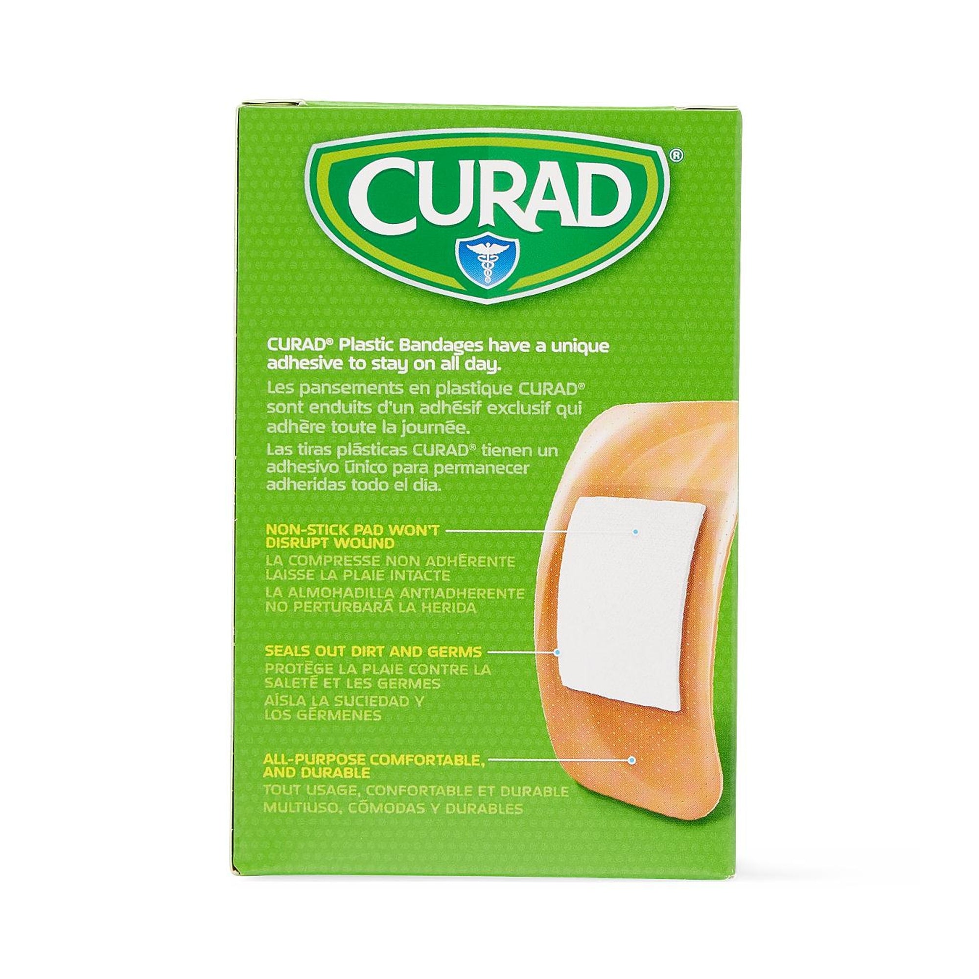 Adhesive Strip Curad 2 X 4 Inch Plastic Rectangle Tan Sterile,Packaging Type- Box