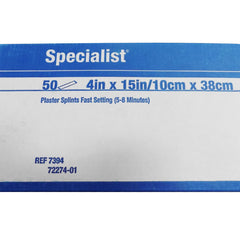 Plaster Splint Specialist 4 X 15 Inch Plaster of Paris White, Packaging Type- Case