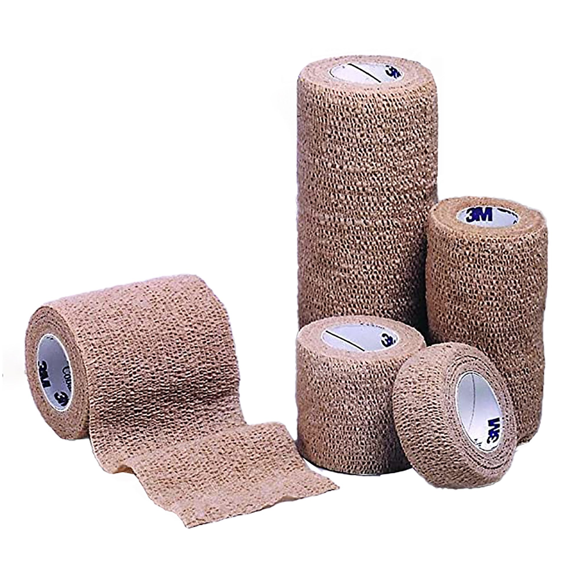 Cohesive Bandage 3M Coban 3 Inch X 5 Yard Self-Adherent Closure Tan NonSterile Standard Compression, Packaging Type- Case