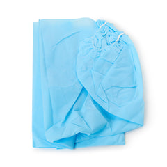 Stretcher Sheet Snug-Fit Fitted Sheet 40 X 89 Inch Blue Nonwoven Fabric Disposable, Packaging Type- Case