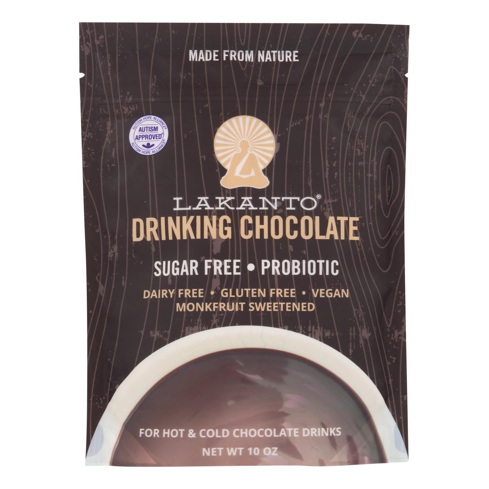 Lakanto Drinking Chocolate - Case Of 8 - 10 Oz