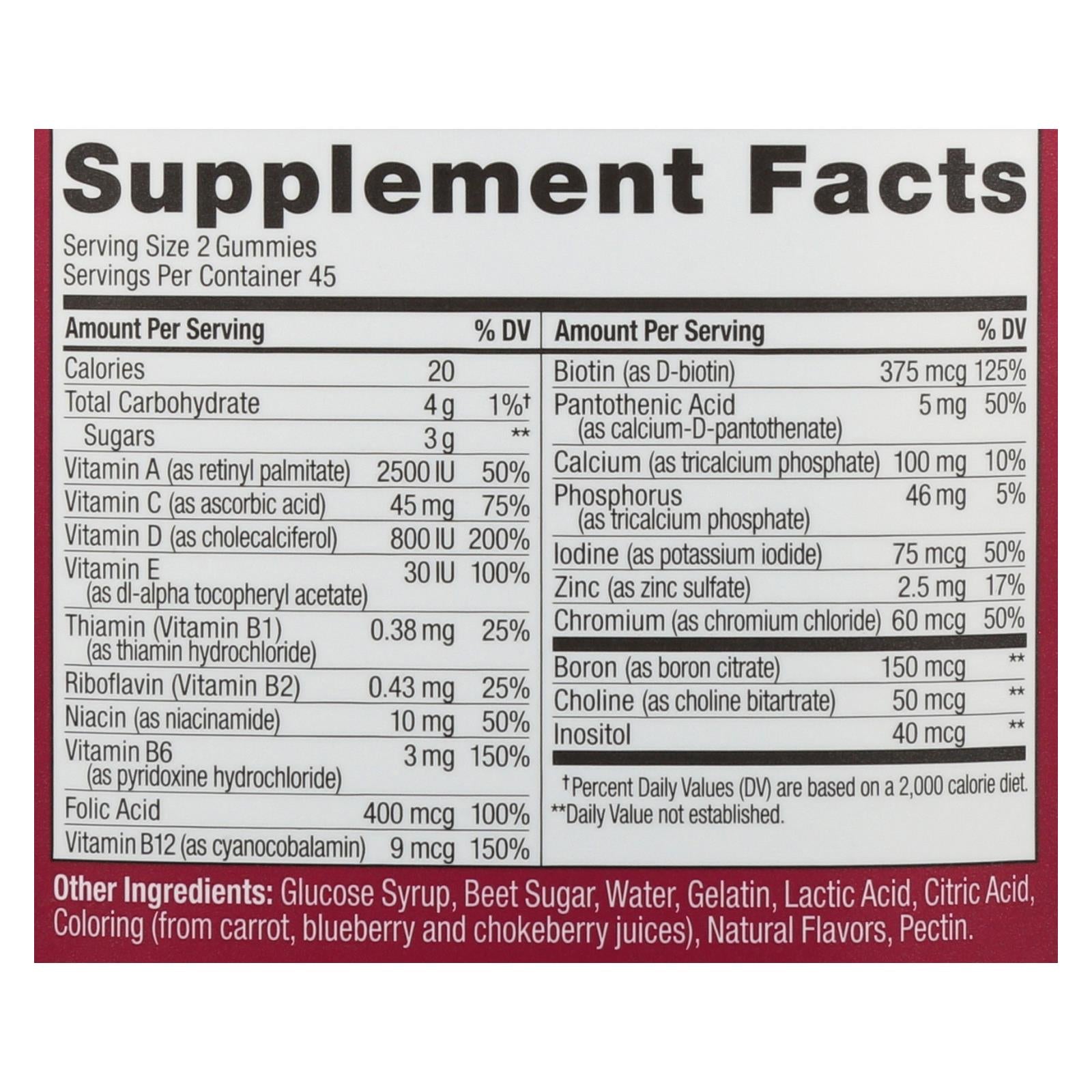 olly vitamins multi womens berry 1 each 90 ct