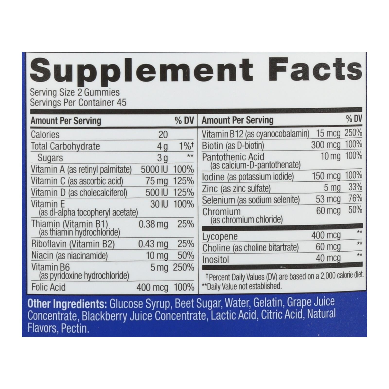 olly vitamins multi mens blkbr 1 each 90 ct