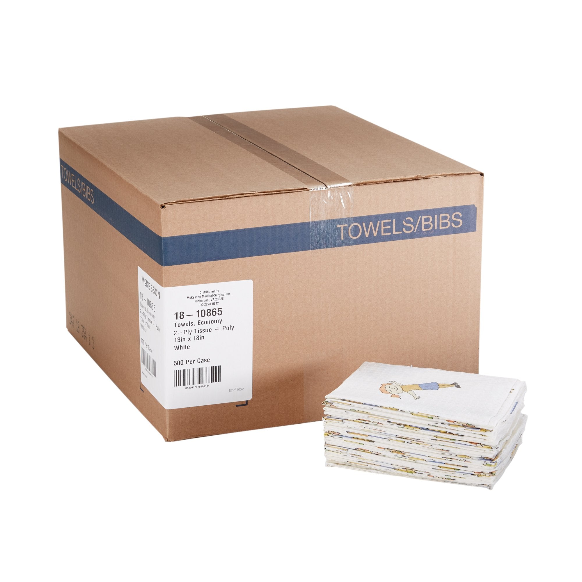 Procedure Towel McKesson 13 W X 18 L Inch McKesson Kids Print NonSterile, Packaging Type- Case