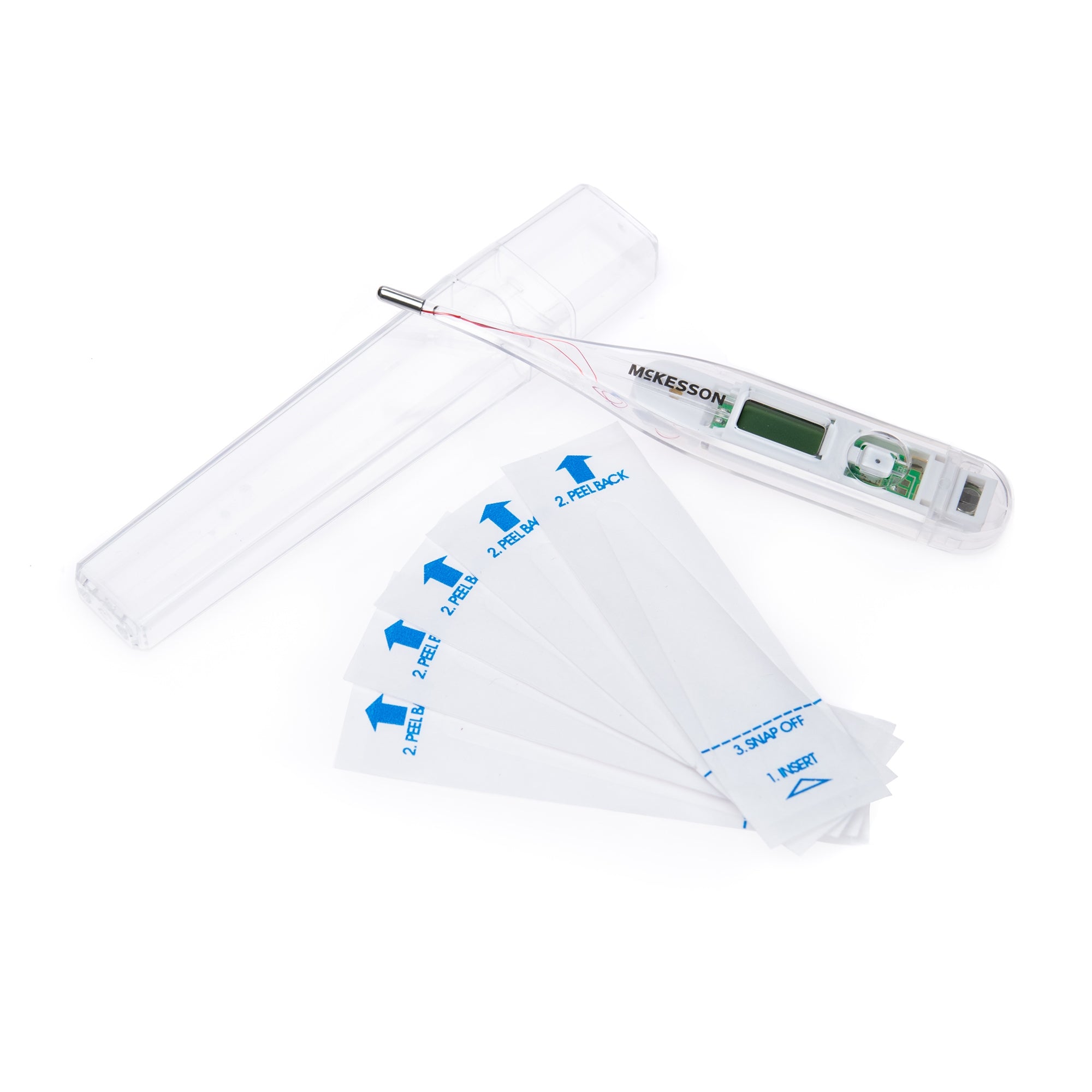 Digital Stick Thermometer McKesson Oral / Rectal / Axillary Probe Handheld, Packaging Type- Box