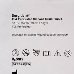 Wound Drain Tube McKesson Brand Silicone Perforated Style 10 Fr. Size Sterile, Packaging Type- Case