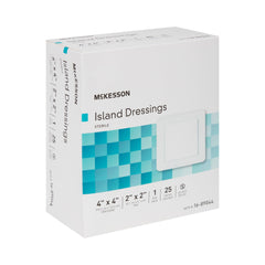 Island Dressing McKesson 4 X 4 Inch Square Sterile,Packaging Type- Box