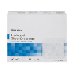 Hydrogel Wound Dressing McKesson Sheet 4 X 4 Inch Sheet Sterile, Packaging Type- Case