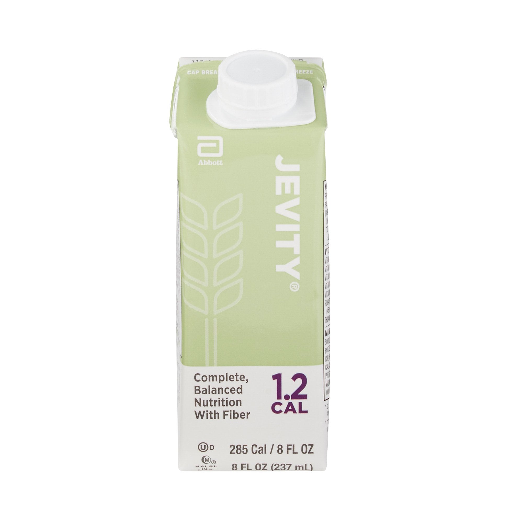 Tube Feeding Formula Jevity 1.2 Cal with Fiber Unflavored Liquid 8 oz. Reclosable Carton