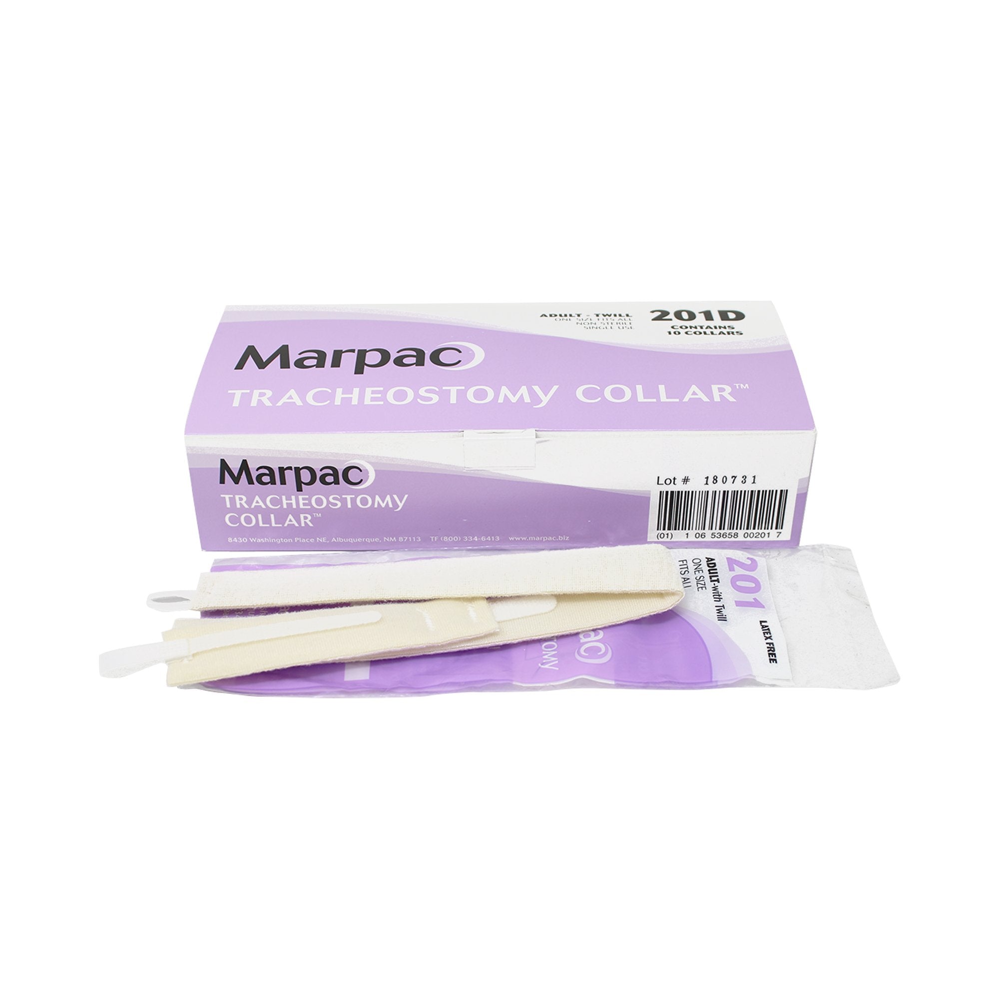 Tracheostomy Tube Holder Marpac 1/2 X 21 Inch Adult
