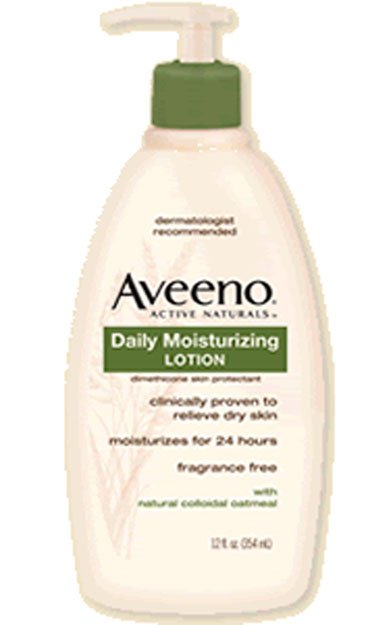 Hand and Body Moisturizer Aveeno 12 oz. Pump Bottle Unscented Lotion