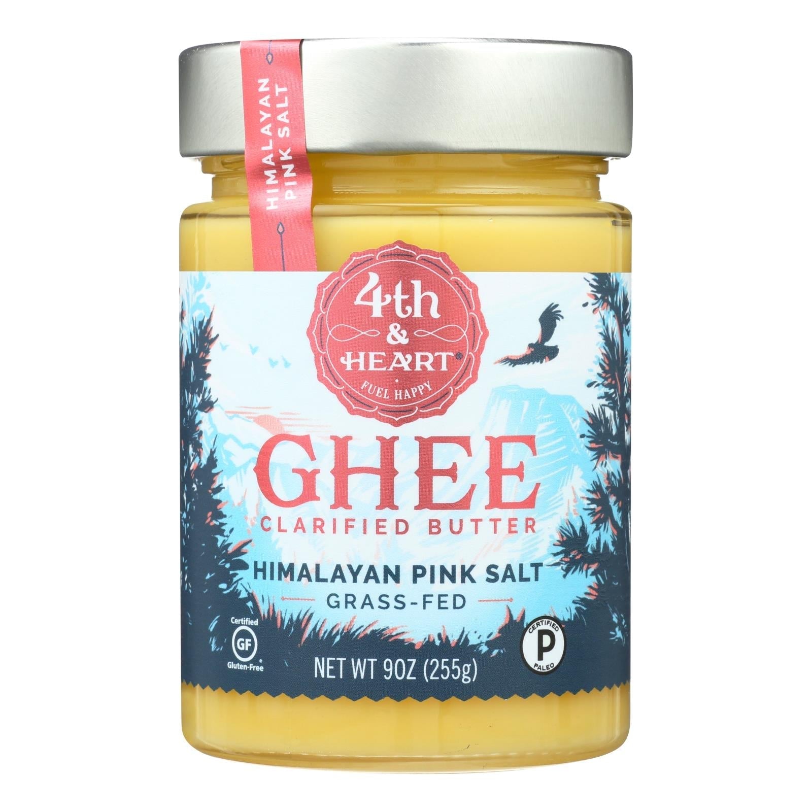 4th And Heart - Pink Himalayan Salt Grass-Fed Ghee - Case Of 6 - 9 Oz.