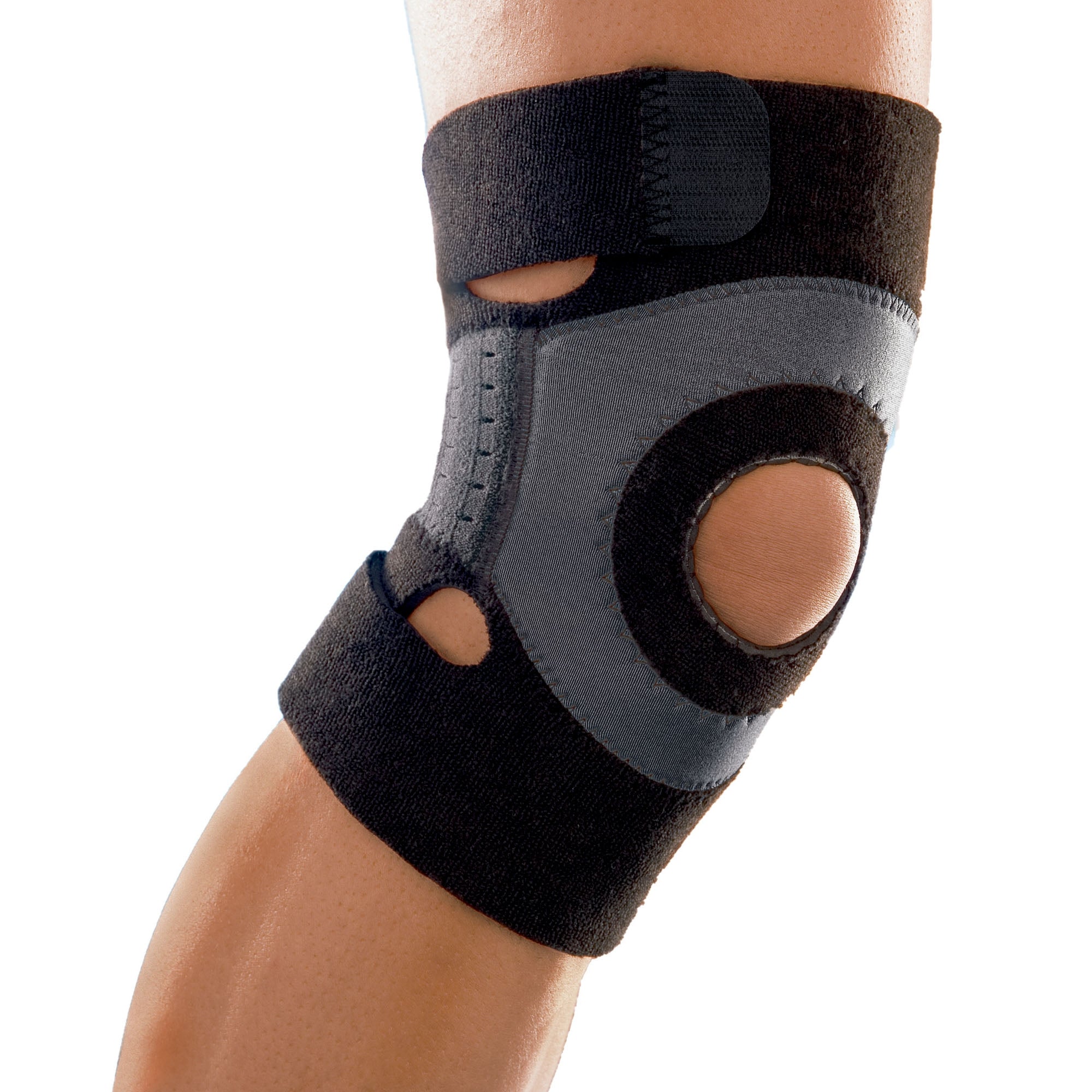 Knee Brace 3M Futuro Sport Moisture Control Medium Pull-On / Hook and Loop Strap Closure 15 to 17 Inch Knee Circumference Left or Right Knee,Packaging Type- Box