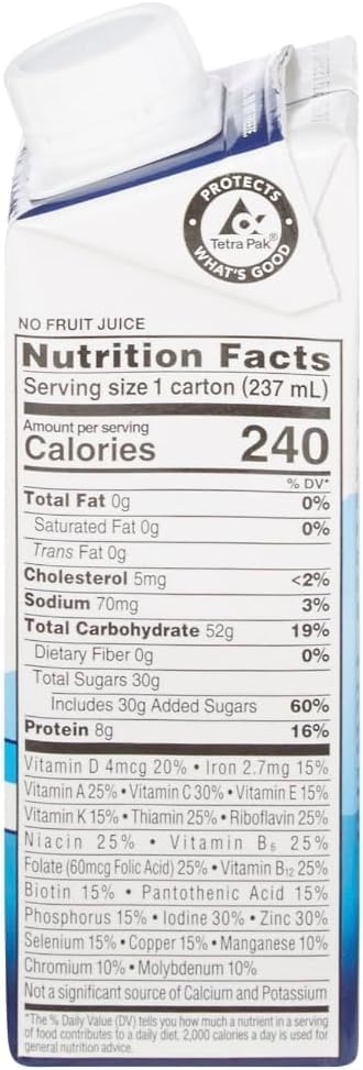 Oral Supplement Ensure Clear Therapeutic Nutrition Apple Flavor Liquid 8 oz. Reclosable Carton