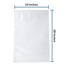 Reclosable Bag McKesson 13 X 18 Inch Polyethylene Clear Zipper Closure, Packaging Type- Case