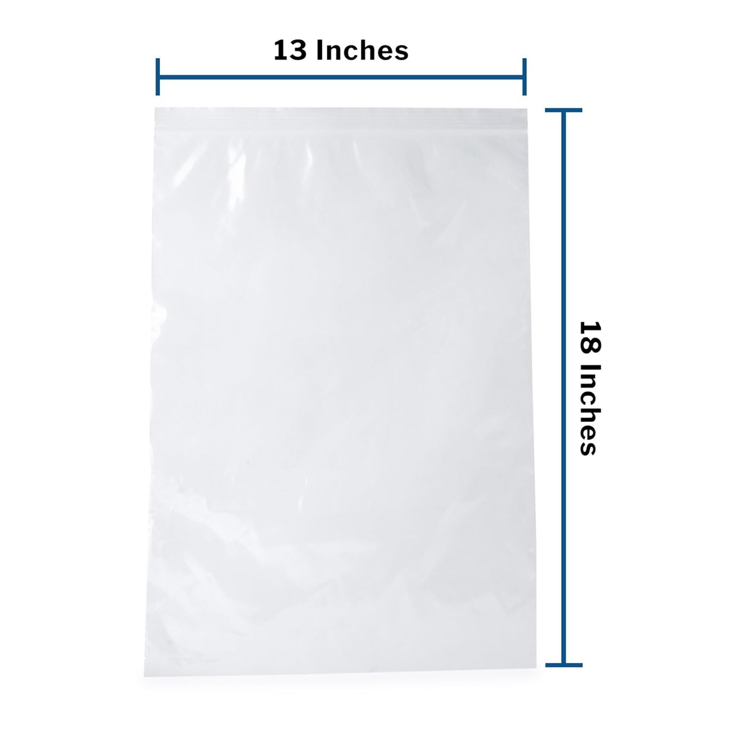 Reclosable Bag McKesson 13 X 18 Inch Polyethylene Clear Zipper Closure, Packaging Type- Case