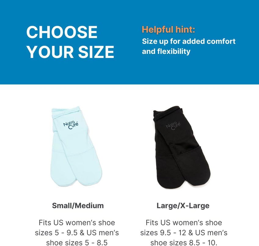 natracure cold therapy socks small medium pair