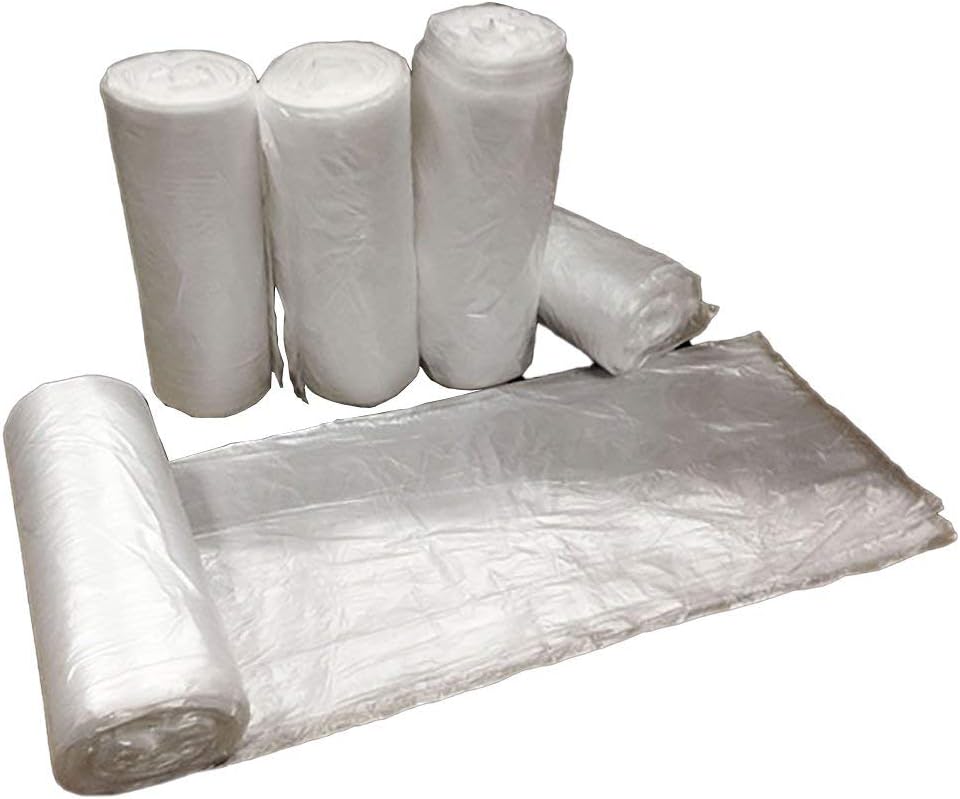 Trash Bag Colonial Bag 56 gal. Clear HDPE 17 Mic. 43 X 48 Inch X-Seal Bottom Coreless Roll, Packaging Type- Case