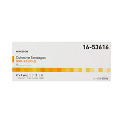 Cohesive Bandage McKesson 6 Inch X 5 Yard Self-Adherent Closure Tan NonSterile Standard Compression, Packaging Type- Case
